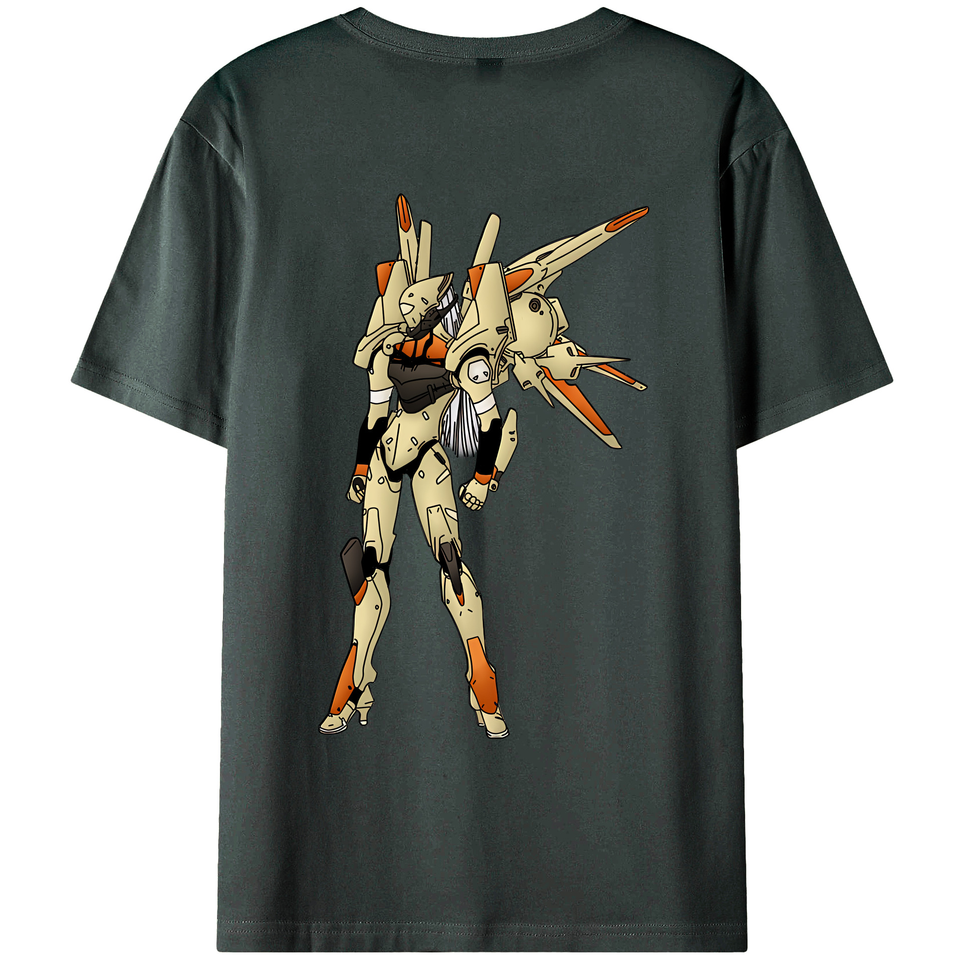 （画像用） EVA 新世紀エヴァンゲリオン 綿100％ メンズ半袖Tシャツ（バックプリント） 通気性